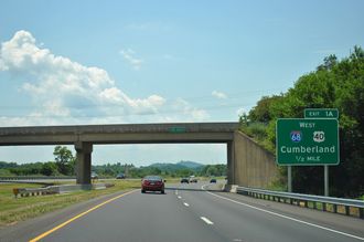 I-70/US 522 east I-68/US 40 - Bethel Twp, PA