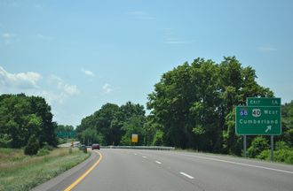 I-70/US 522 east I-68/US 40 - Hancock, MD