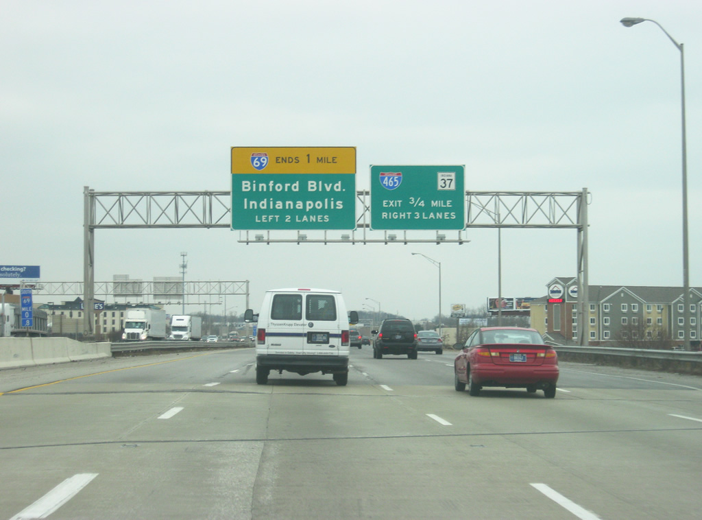 I-69 south at I-465 - Indianapolis, IN