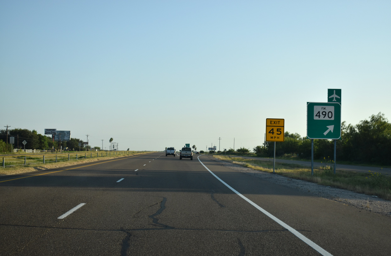IH 69C/US 281 north at FM 490 - Edinburg, TX