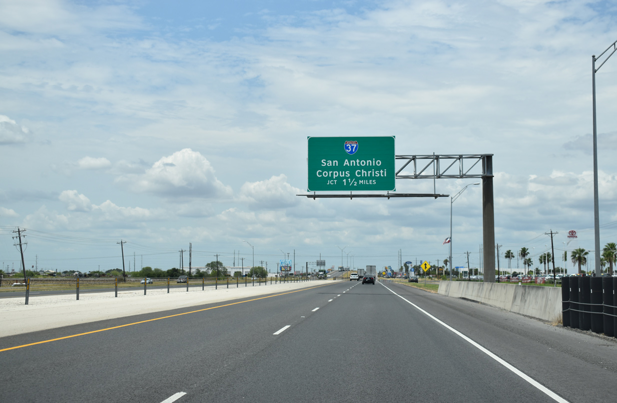 IH 69E/US 77 north at IH 37 - Corpus Christi, TX