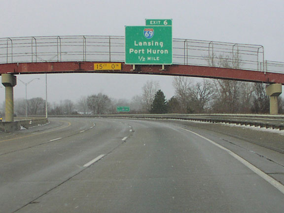 I-475 north at I-69 - Flint, MI