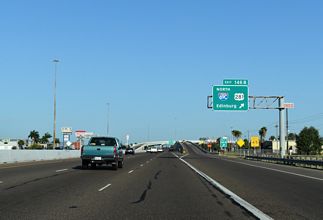 IH 2/US 83 west at IH 69C/US 281 - Pharr, TX