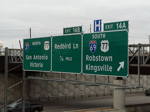 IH 37 north at IH 69 - Corpus Christi, TX