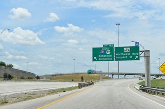 IH 37 north at IH 69E/US 77 - Corpus Christi, TX