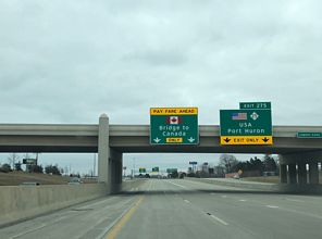 I-94/69 east at M-25 - Port Huron, MI