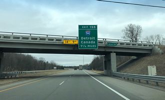 I-69 east at I-94 - Port Huron, MI
