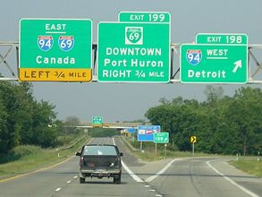 I-69 east at I-94 - 2007