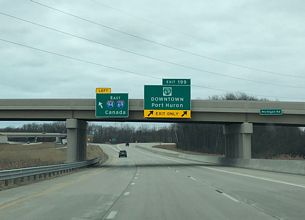 I-69 east at I-94 - Port Huron, MI