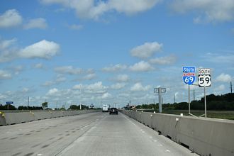 Created a new page covering Interstate 69 in Texas, moving some of the background information off of the main I-69 guide, and updating with ongoing progress to designation I-69 in Liberty County on November 13, 2025 and work in Wharton County.
