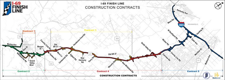 I-69 Section 6 Timeline October 2019