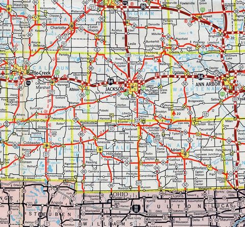 Interstate 69 ending at Marshall – 1967 Michigan Official Highway Map