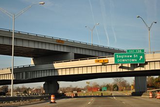 I-69 west at I-475 - Flint, MI