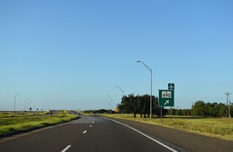 US 281 south at IH 69C/FM 490 - Edinburg, TX