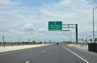 IH 69E/US 77 north at IH 37 - Corpus Christi, TX