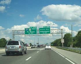 I-465 east at I-69/SR 37 - Indianapolis, IN