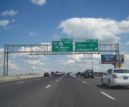 I-465 east at I-69/SR 37 - Indianapolis, IN