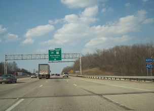 I-465 north at I-69 - Indianapolis, IN