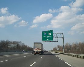I-465 north at I-69 - Indianapolis, IN