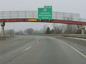 I-475 north at I-69 - Flint, MI
