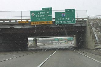 I-475 north at I-69 - Flint, MI