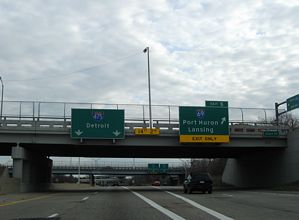 I-475 south at I-69 - Flint, MI