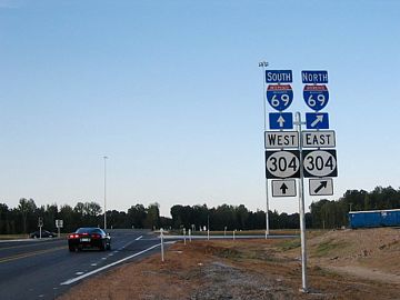 MS 301 north at I-69