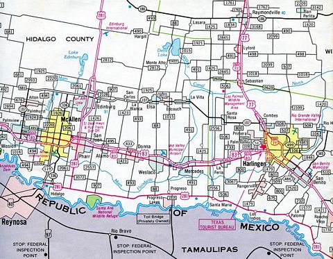 Rio Grande Valley – 1983 Texas Official Highway Map