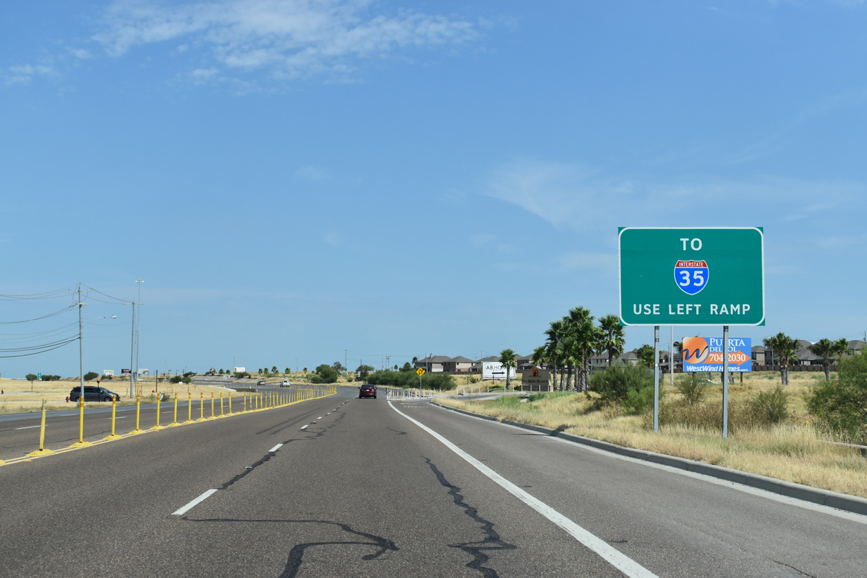 US 59 south at IH 69W - Laredo, TX