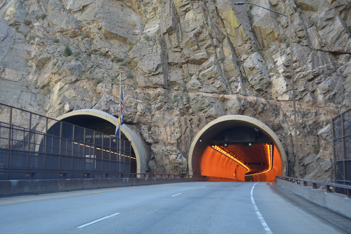 I-70 east - Hanging Lake Tunnel, CO