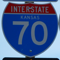 Interstate 70 shield representation