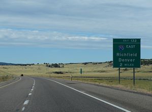 I-15 south at I-70 - Cove Fort, UT