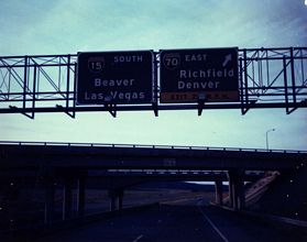 I-15 south at I-70 - 1983
