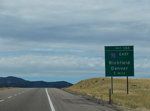 I-15 south at I-70 - Cove Fort, UT