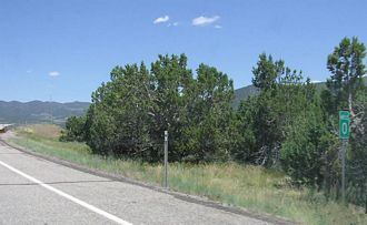I-70 east at Cove Fort, UT