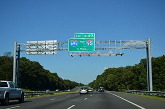 I-70 east at I-695 - Woodlawn, MD