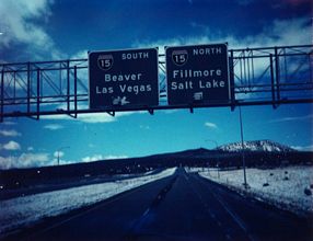 I-70 west at I-15 - 1984