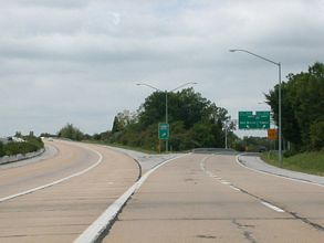 I-70 west at I-695 - Woodlawn, MD