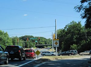 MD 122 east at I-70 - Woodlawn
