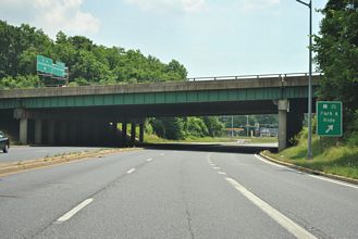 MD 122 east at I-70 - Woodlawn