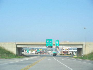 US 30 west at I-70 - Breezewood, PA