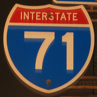 Interstate 71 shield representation