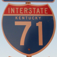 Interstate 71 shield representation