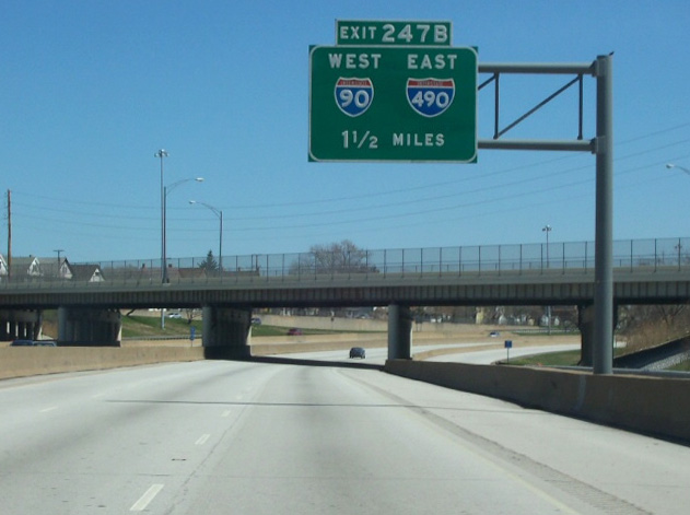 I-71 north at I-90/490 - 2006
