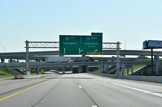 I-64 east at I-65/71 - Louisville, KY