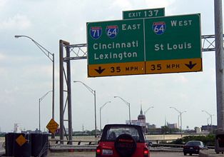I-65 south at I-64/71 - 2003
