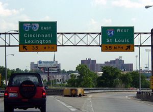 I-65 south at I-64/71 - 2003