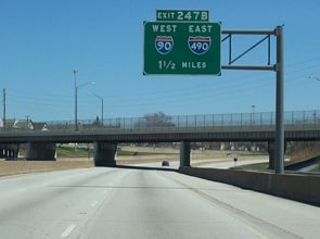 I-71 north at I-90/490 - 2006
