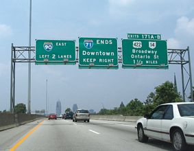 I-71 north at I-90/490 - 2006