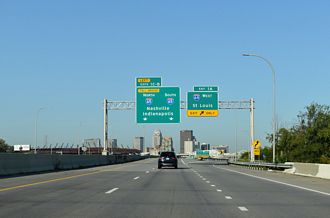 I-71 south at I-64/65 - Louisville, KY
